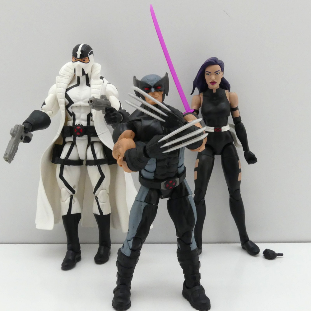 Marvel Legends X-Men Wolverine Psylocke Fantomex Action Figure Lot 6in